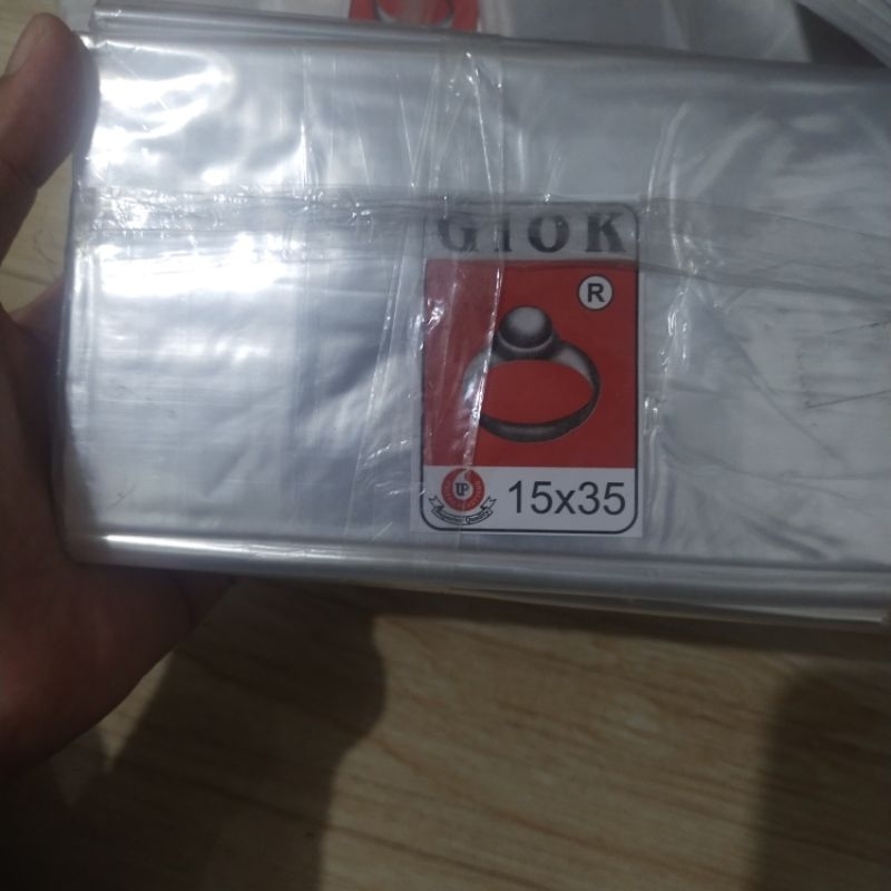 Plastik Tahu / Plastik sayur bening / Lemes ukuran 15 x 35