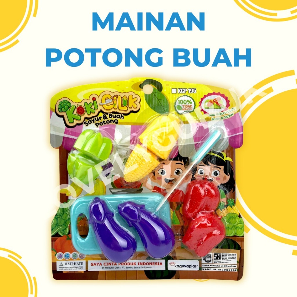 [LOGU] Mainan Potong Buah, Mainan Koki Cilik Sayur dan Buah Potong KGP 195 KGP 197 KGP 192 KGP 199