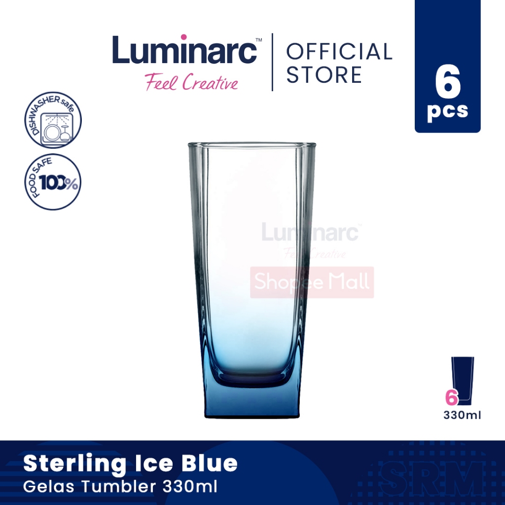 LUMINARC Gelas Tumbler Sterling Ice Blue 330ml - 6pcs