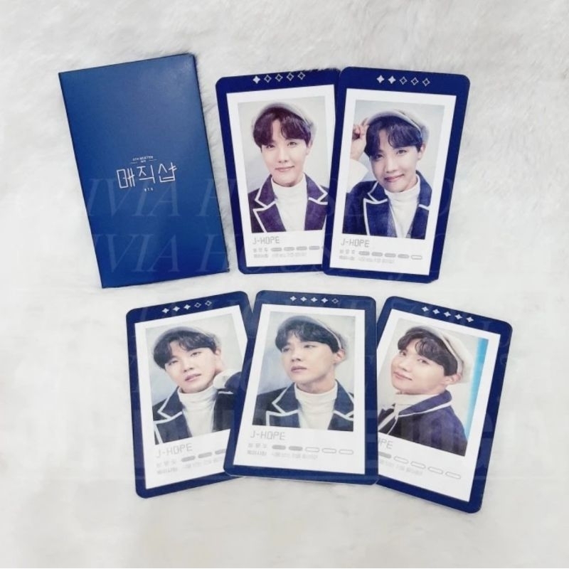 Photocard Jhope BTS 5th Muster 2019 Potrait Guestbook Card Set BTS Jhope Navy