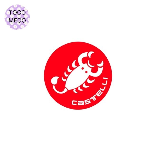 

sticker CASTELLI logo rounded stiker cycling