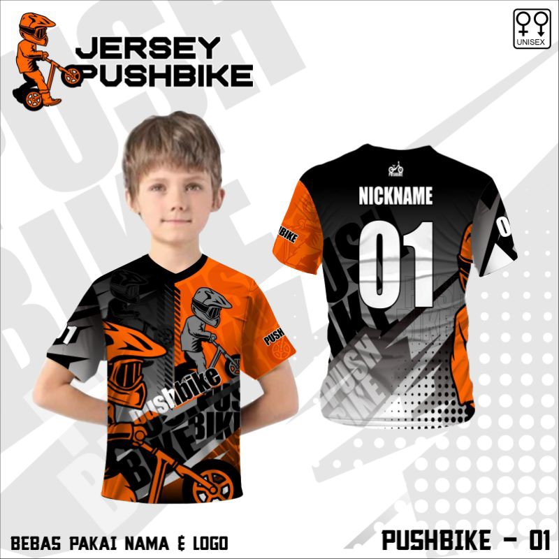jersey sepeda anak kaos sepeda pushbike baju olahraga sepeda anak free custom