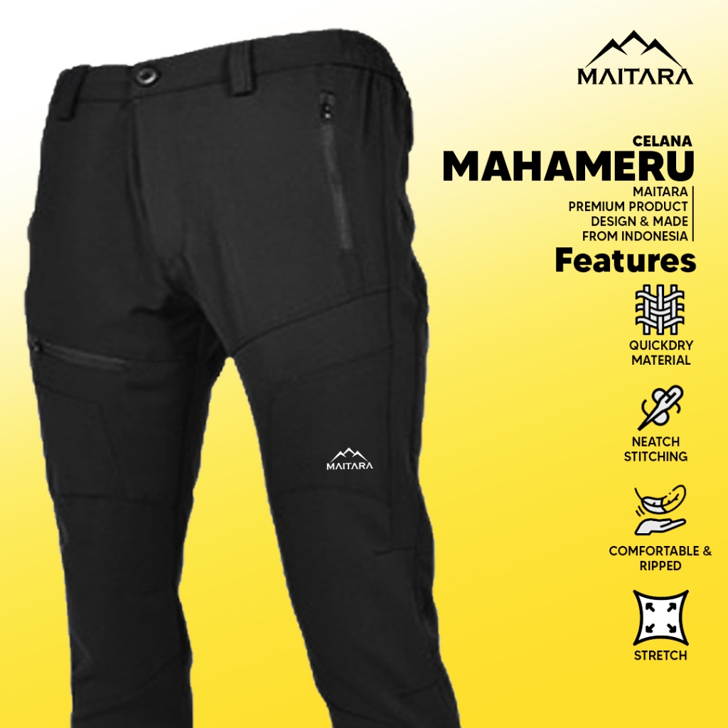 Maitara Official - Celana Gunung Panjang Pria Wanita Outdoor Hiking Mahameru Series