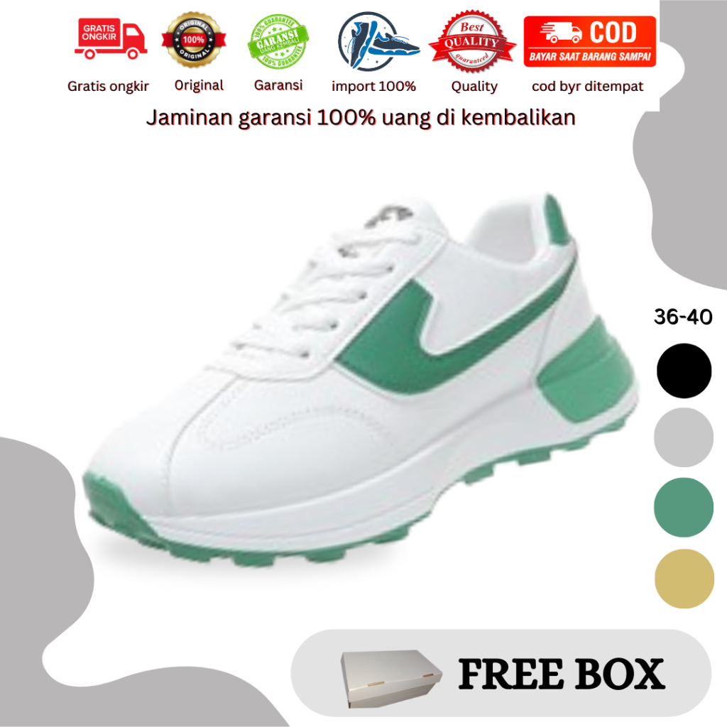 Keedo.mall 210170 Sepatu Sneakers Wanita Premium