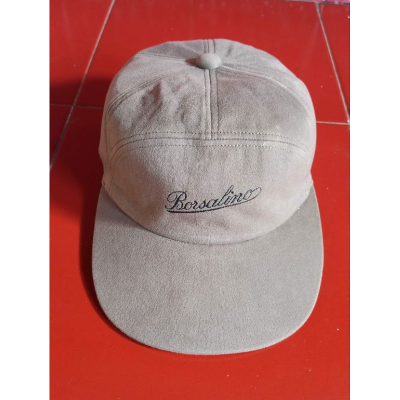 topi branded five 5 panel cap Borsalino original
