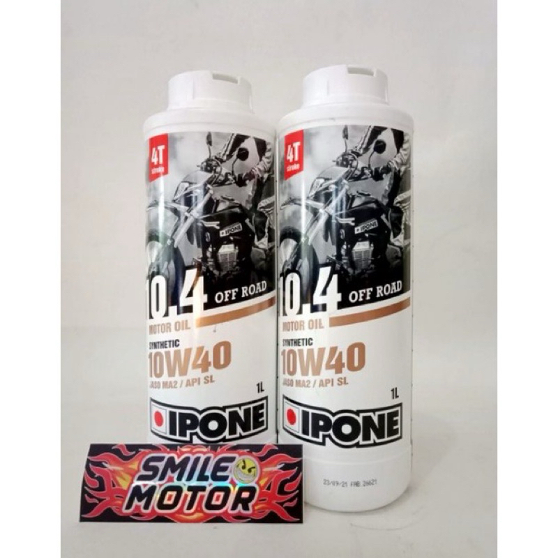 OLI MESIN 4TAK IPONE OFF ROAD 10.4 10W-40 1 LITER KLX/CRF/WR155