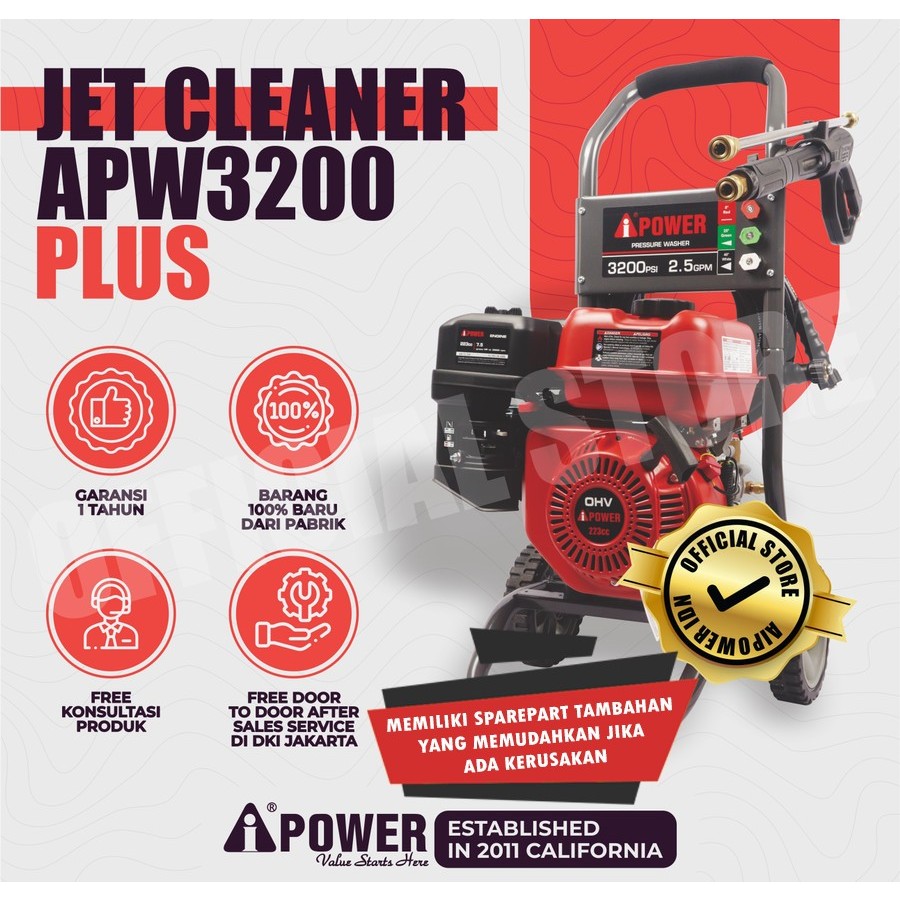 AiPOWER Jet Cleaner High Pressure Washer APW3200