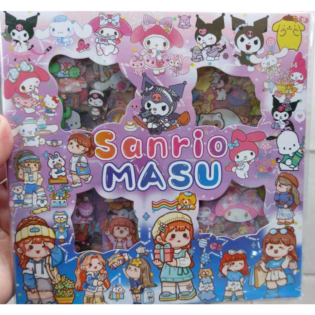 

100 Lembar Stiker Momo Anti Air - Stiker Motif Kartun Korea Lucu DIY