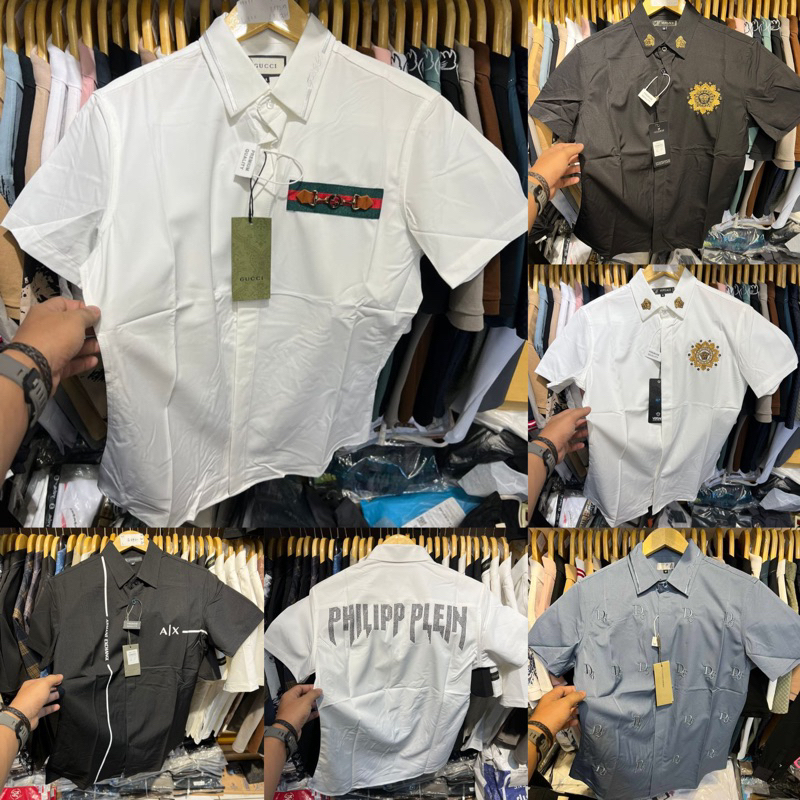 KEMEJA IMPORT PRIA MIRROR QUALITY VVIP BRANDED ( kemeja import pria , kemeja pria branded , kemeja p