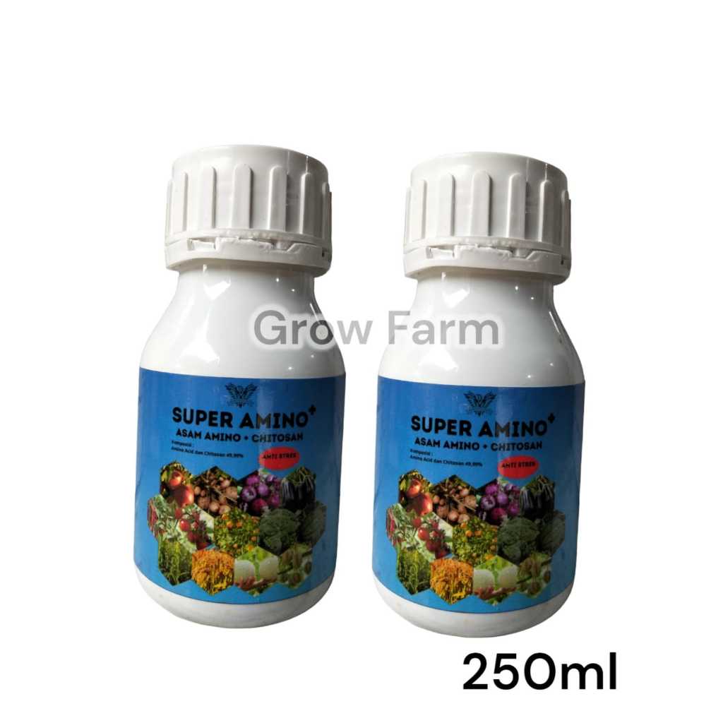 Super Amino 250ml Pupuk Nutrisi Asam Amino + Chitosan Untuk Mempercepat Pemulihan Tanaman Dari Elang