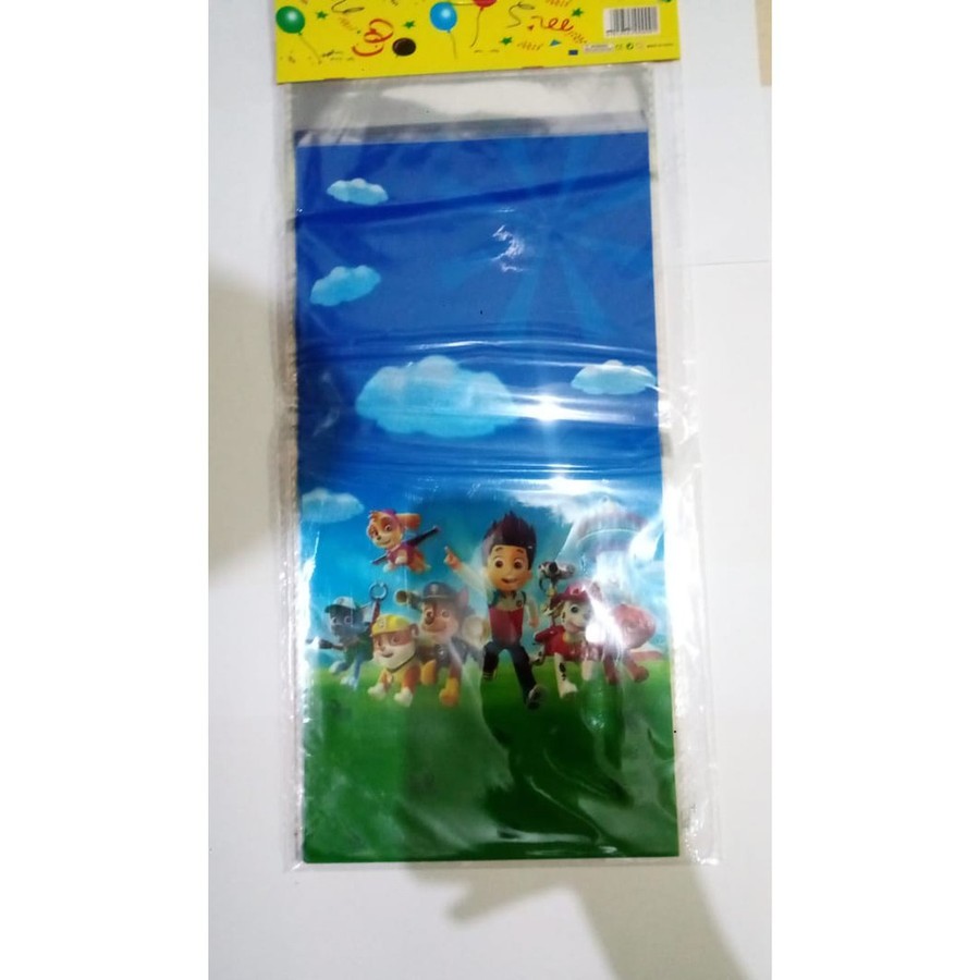

plastik snack plastik souvenir ulang tahun isi 10 lembar karakter Paw Patrol PawPatrol