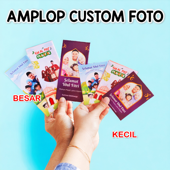 AMPLOP LEBARAN CUSTOM FOTO | MURAH