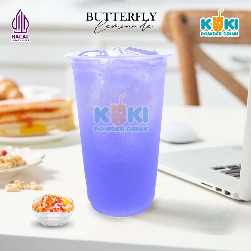 

Kuki Powder Drink Bubuk Minuman Premium Rasa Butterfly Lemonade 1 Kg