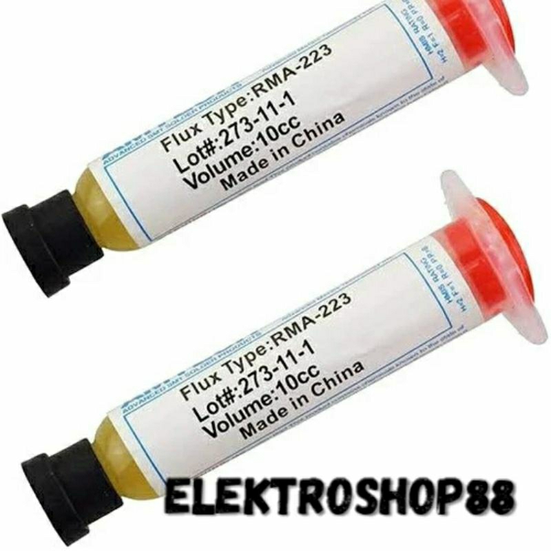 FLUX SOLDER MERK AMTECH AMT-223 10CC | FLUX PASTA SOLDER | FLUX UNTUK SOLDER | FLUX 10CC | PASTA SOL