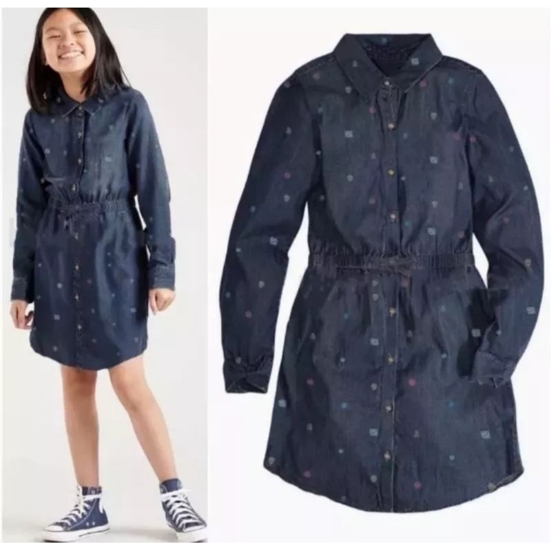 Dress denim anak perempuan lavido