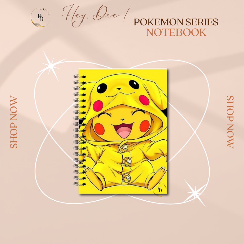 

HeyDee Notebook A5 Spiral Edisi POKEMON SERIES 1