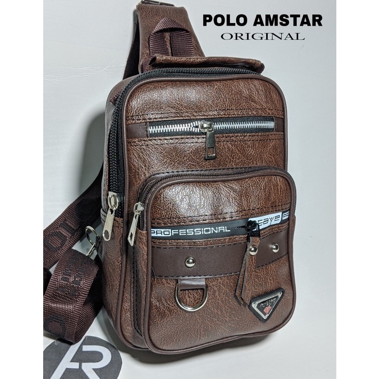 Terlaris Tas Selempang Pria Slingbag POLO AMSTAR Original
