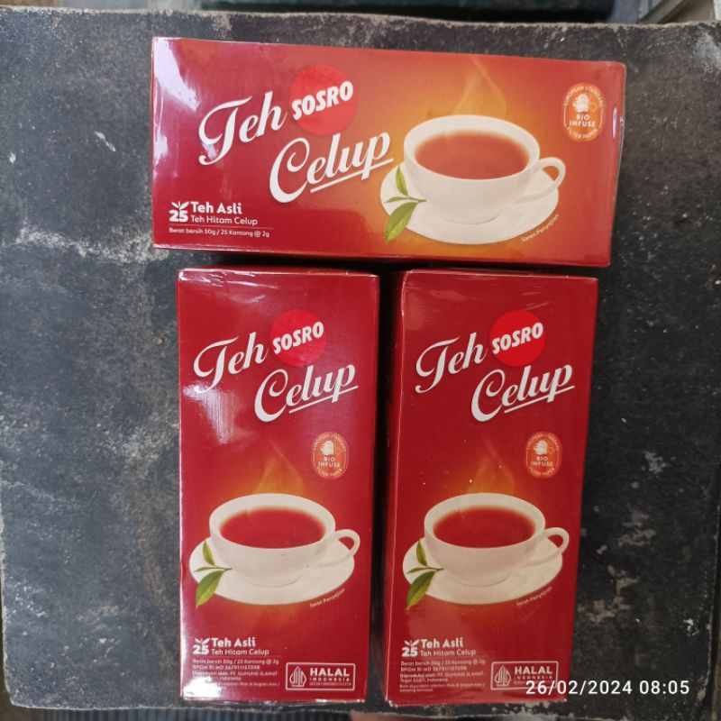 

Teh Celup Sosro 30pcs / 25pcs Harum, wangi, segar dari teh asli