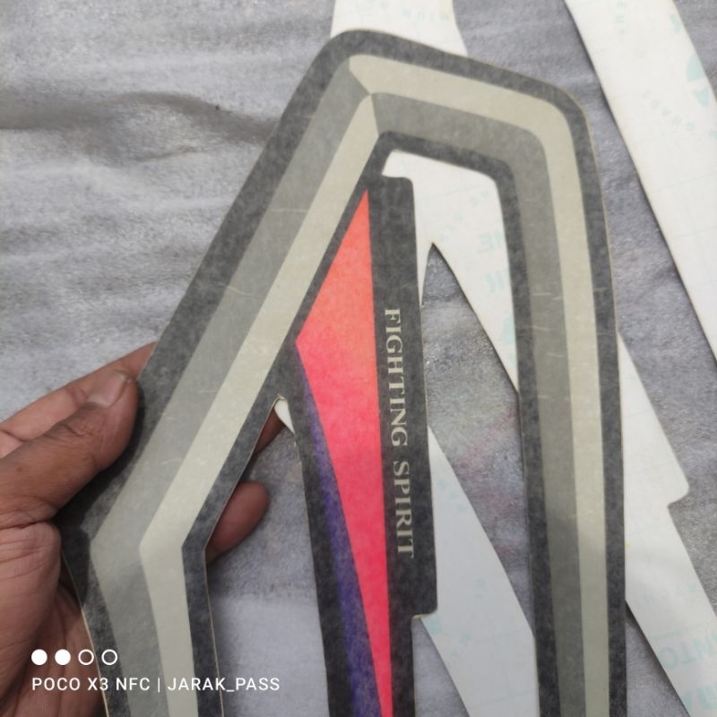 striping RX king 2001 hitam. original lospek