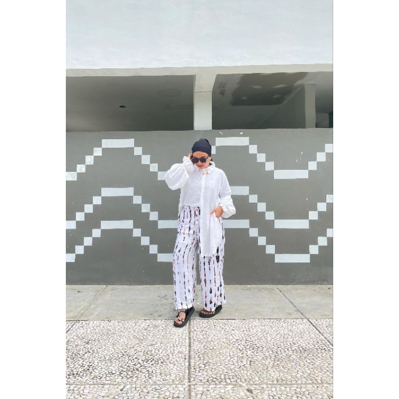 Luna Kulot Jumbo / Celana Pantai Cewe / Celana Kulot Jumbo / Celana Kulot Wanita