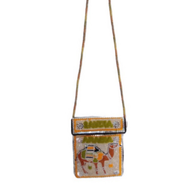 Tas Arab oleh oleh haji umroh tas pakistan selempang wanita[ 15,5 cm x 12,5 cm ]