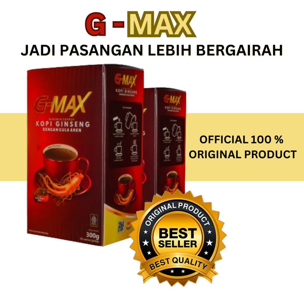 

produk terlaris G-Max Kopi Ginseng GMax Kopi Stamina Pria Dewasa