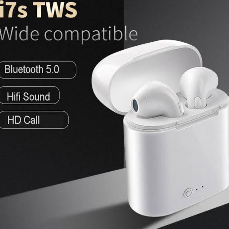 rG Earphone Bluetooth i7s Tws White headset wireless