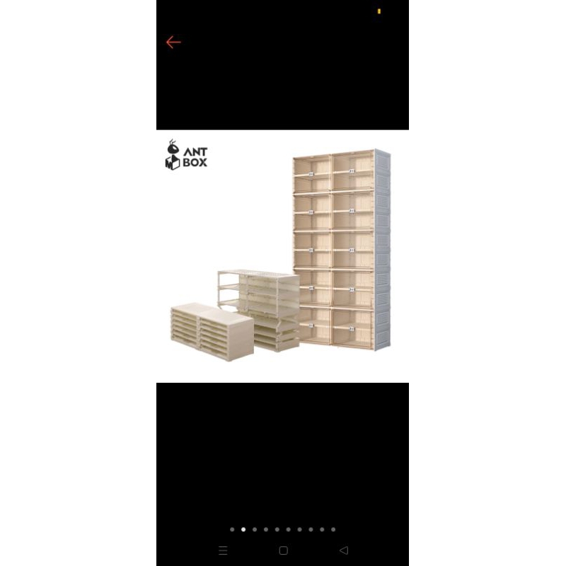 ANTBOX rak sepatu 20 kotak sepatu transparan