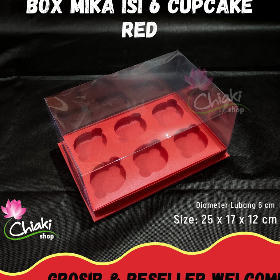 

Gaya yang memukau harga yang menggoda Box Cupcake isi 6 MERAH 25 x 17 x 12 Kotak Mika RED Dus Kue Kardus Doos Muffin Cake Pudding Karton
