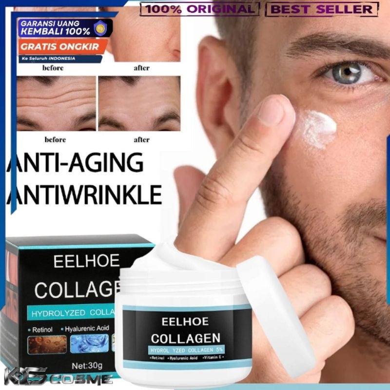 EELHOE COLLAGEN Anti Aging  Krim wajah Mencegah penuaan keriput Wajah