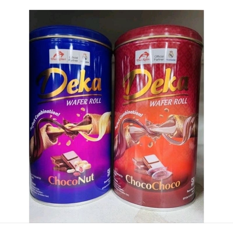 

Deka Wafer roll 360g / Deka choco nut kaleng / Deka roll choco / deka astor