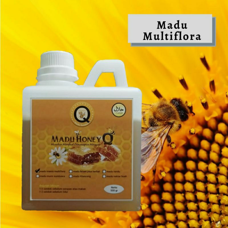 

Madu Asli / Madu Ternak/ Madu Multiflora Honey Q 500gr