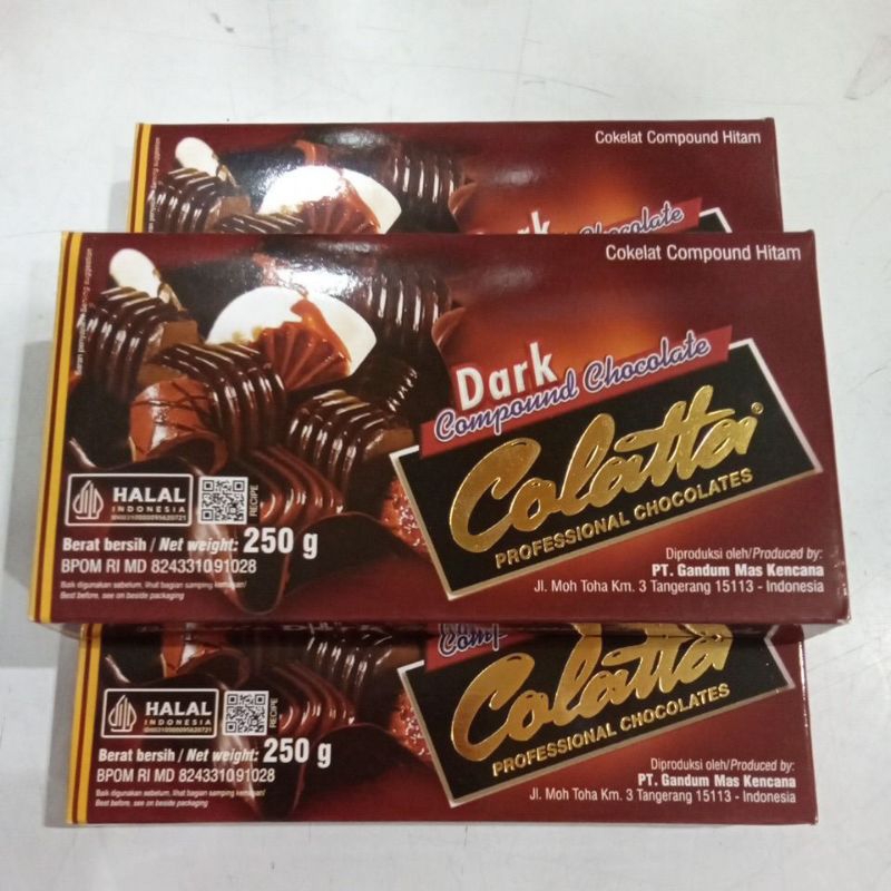 

COLATTA DARK COKLAT COMPOUND 250 GRAM