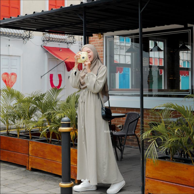NAISHA HIJRAH - Hayfa Dress | Gamis 100℅ ORI by Naisha