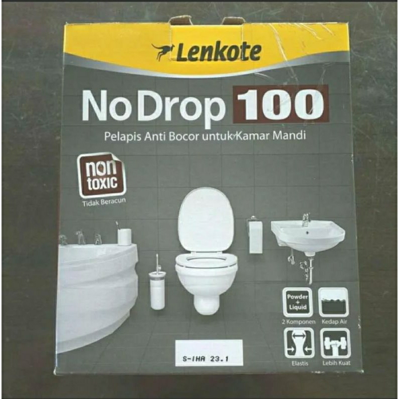 No Drop 100 Lenkote pelapis anti bocor kamar mandi