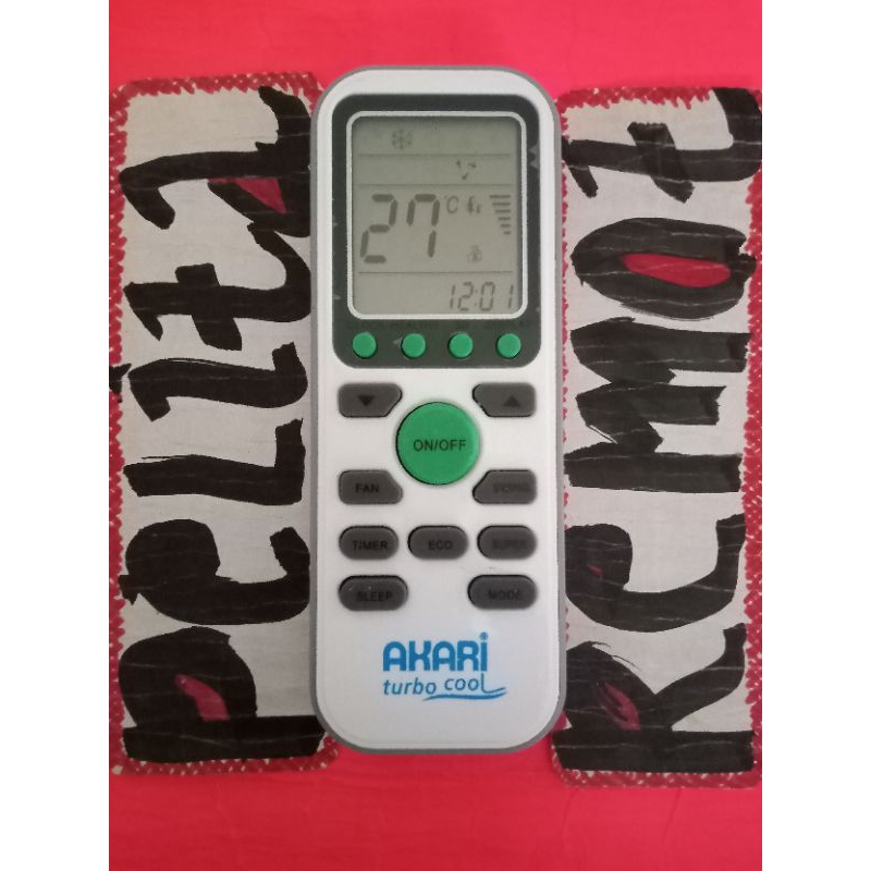 REMOTE REMOT AC TOP COOL R32 AKARI TURBOCOOL ORIGINAL TERLENGKAP