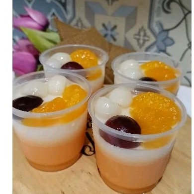 puding jeruk cup c 150ml puding buah premium