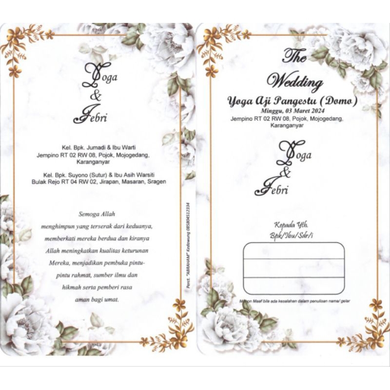 

Ulem Undangan Pernikahan Orang tua Rayya 351