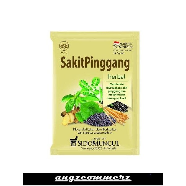 

Sidomuncul Sakit Pinggang 1 sachet
