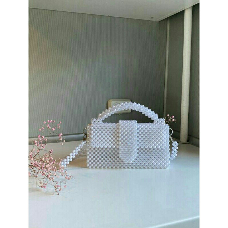 naura bag tas manik manik/ tas mote kekinian premium