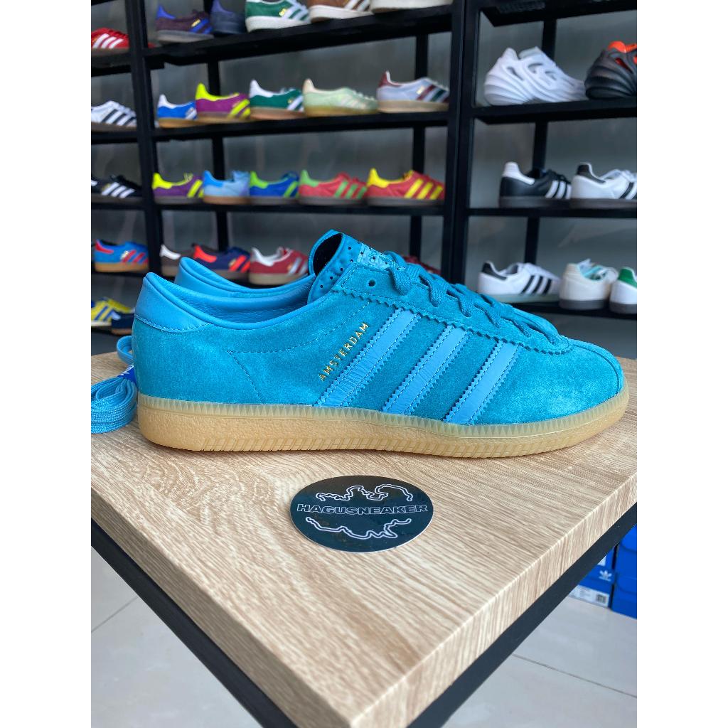ADIDAS AMSTERDAM  BLUE #IE1419 HAGUSNEAKER GARANSI 100% ORIGINAL