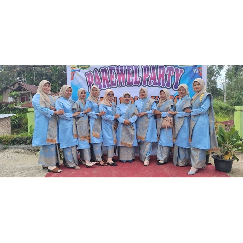 songket palembang set selendang