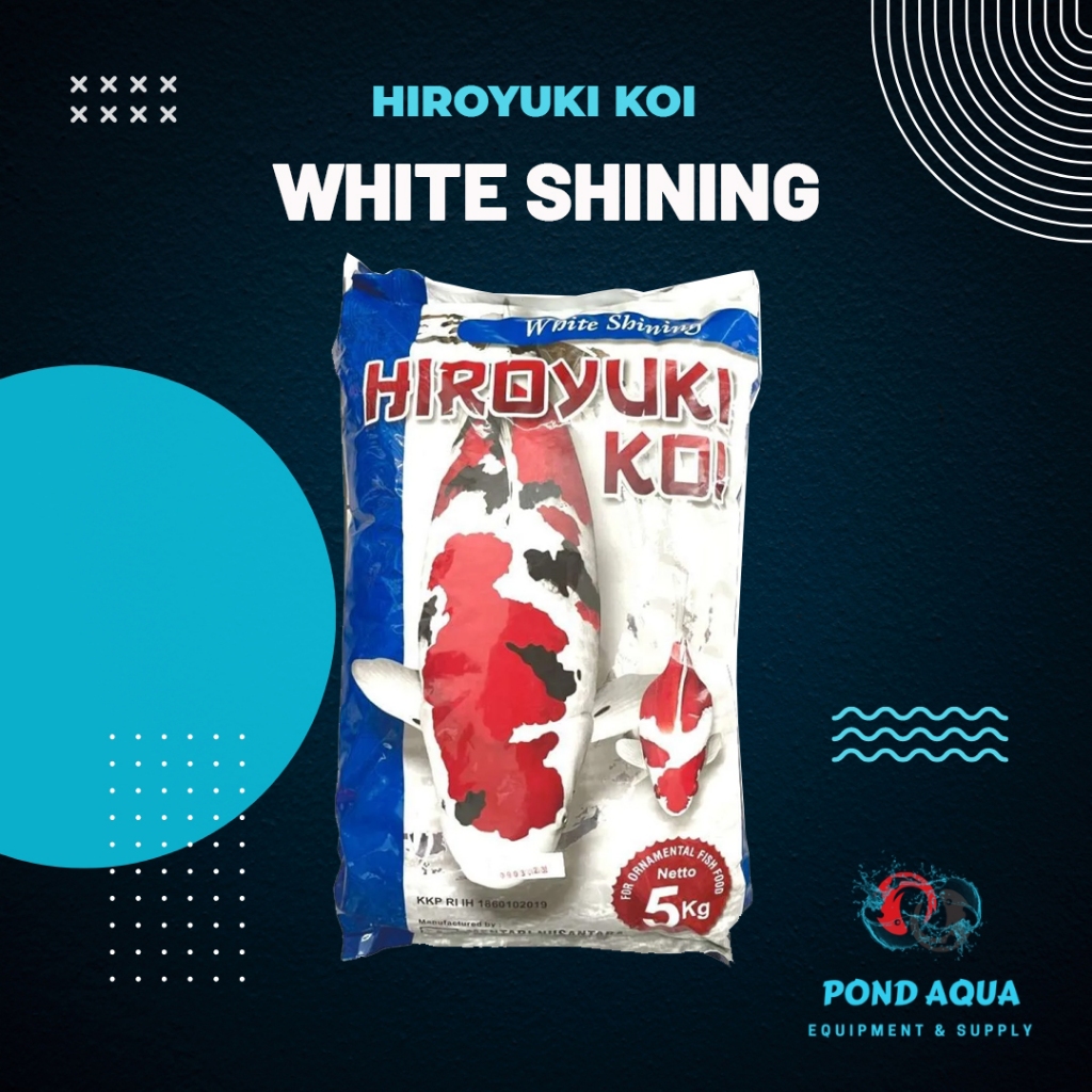 Makanan Ikan Koi Food Pakan Hiroyuki White Shining 5 KG