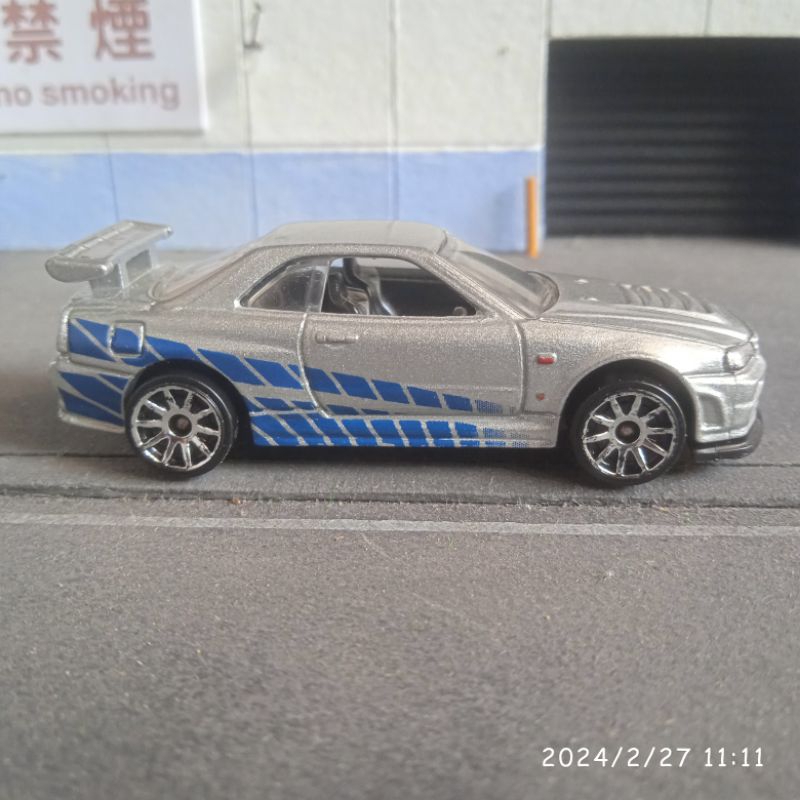 hot wheels Loose Nissan skyline R34 OMM official movie merchandise fast and furious FF