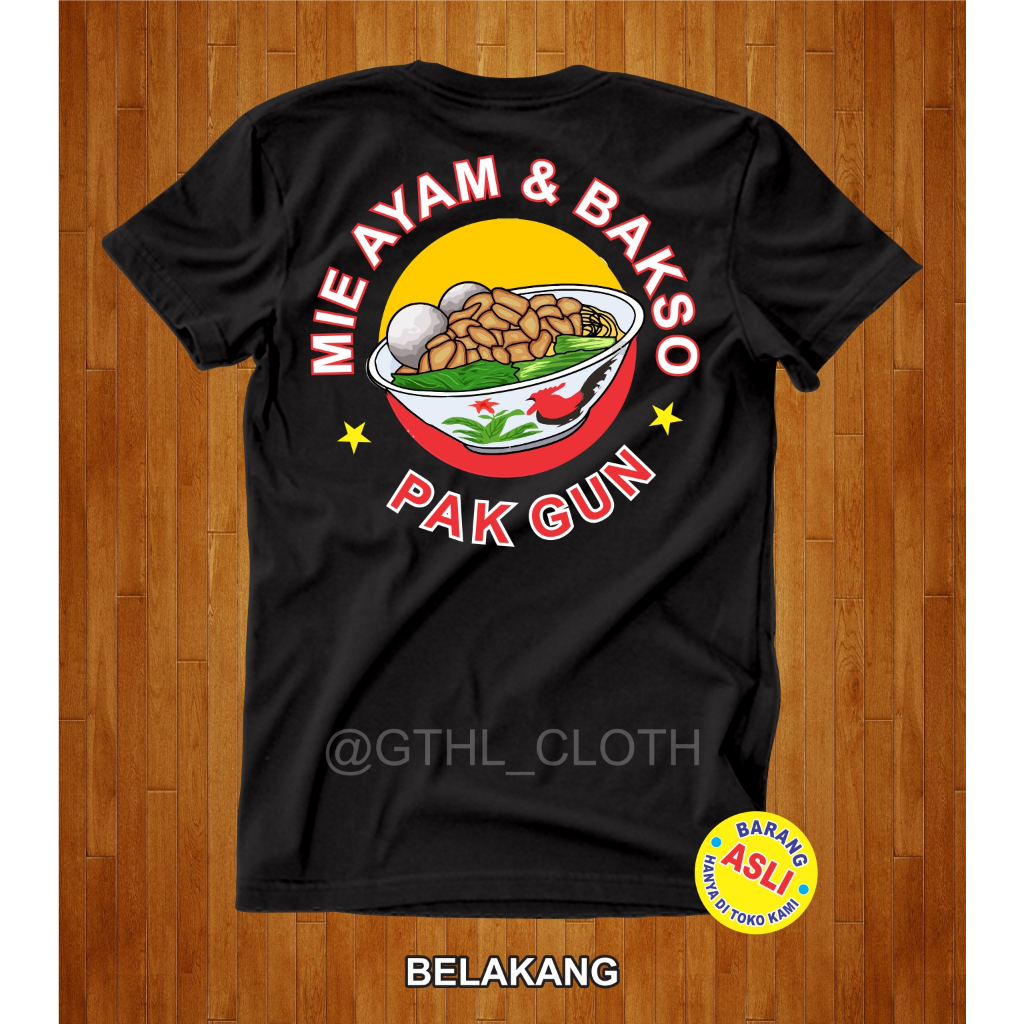 KAOS BAKSO DAN MIE AYAM CUSTOM BISA GANTI NAMA