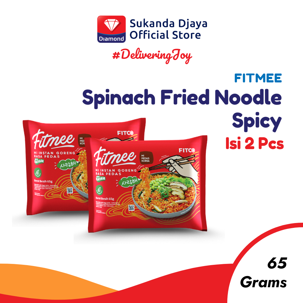 

Fitmee Mie Instan Bayam Goreng Pedas 2 Pcs