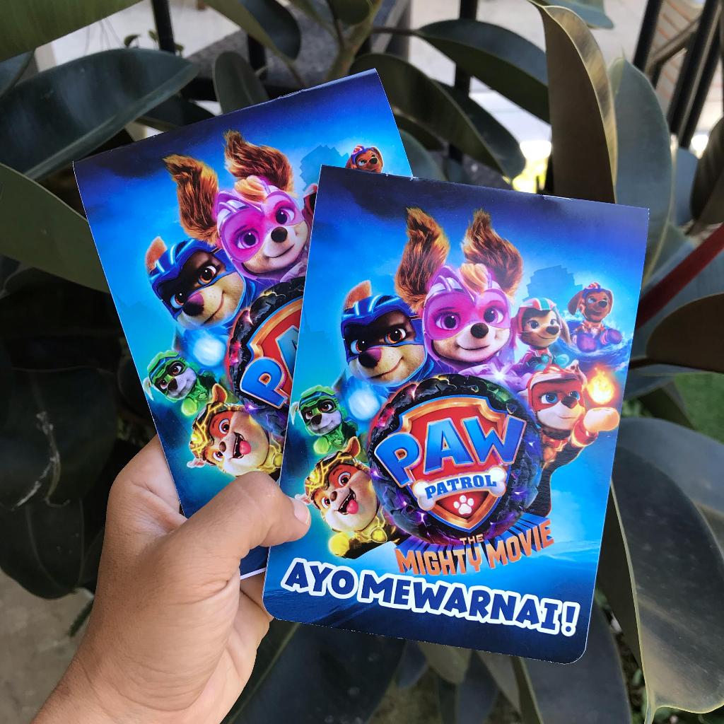 

Buku Kecil Mewarnai - Note Mewarnai Paw Patrol The Movie