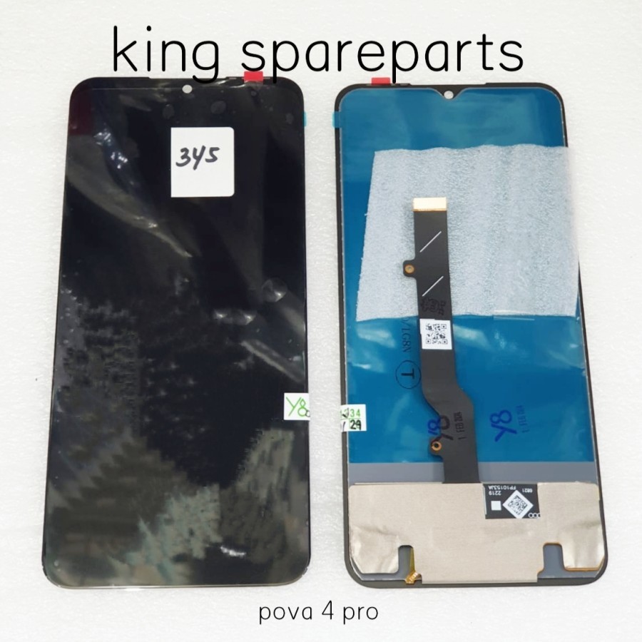 LCD TOUCHSCREEN TECHNO POVA 4 PRO LG8N / LCD TS KOMPLIT