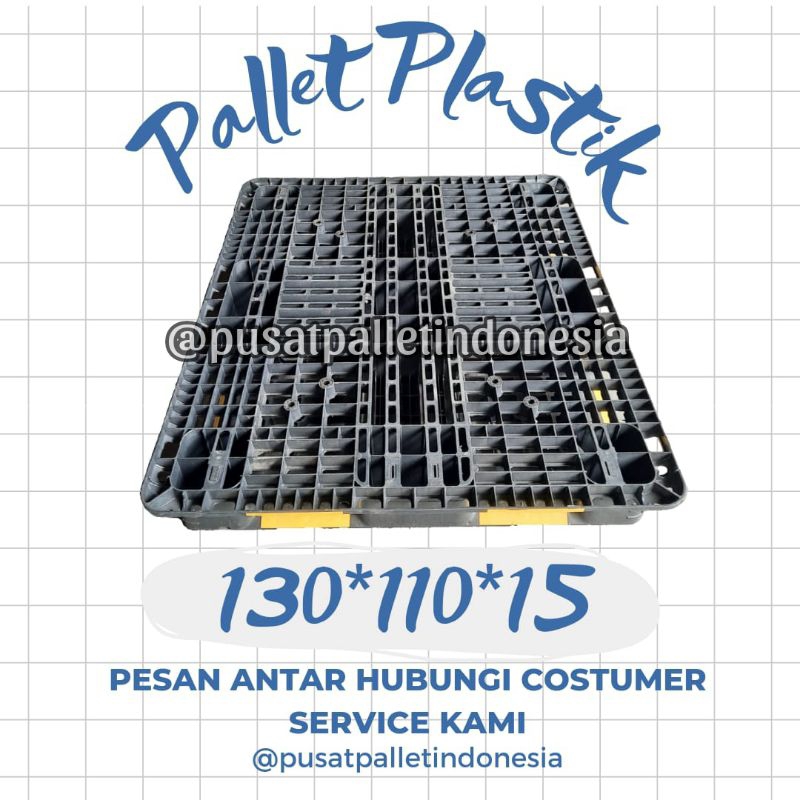 

palet plastik jaring 130x110x15cm palet plastik type jaring