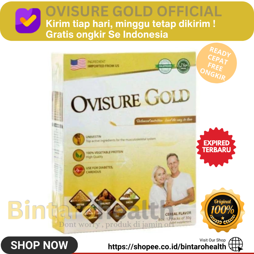 

Ovisure Gold Susu Vitamin Tulang Dan Sendi Nyeri Otot 1 Box